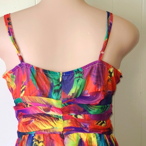 LORAGAL MAXI COLORFUL DRESSS SIZE L - Picture 3 of 4